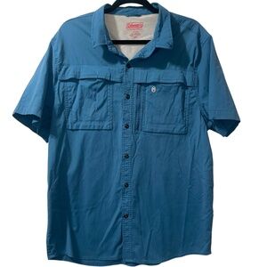 Men's Coleman Outdoor Short Sleeve Shirt Vented Fishing Hiking Gorpcore Sz XXL